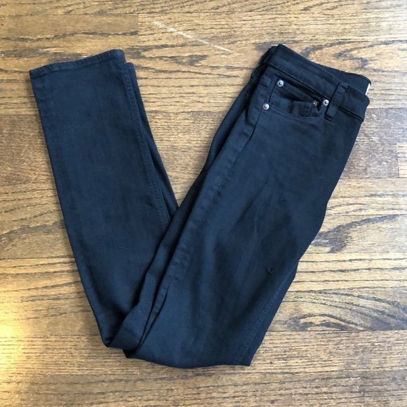 3/$10 J Crew Black Matchstick Stretch Skinny Ankle Crop Jeans - Picture 1 of 7
